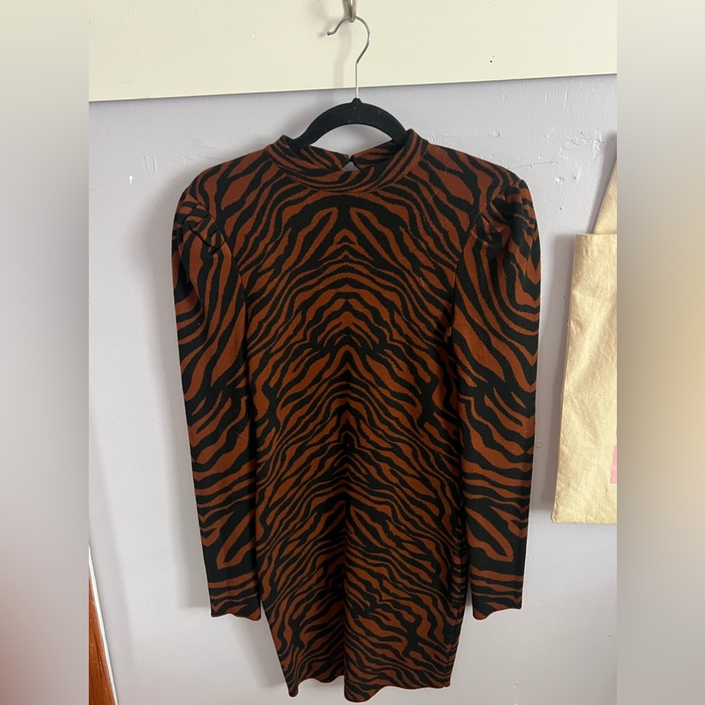 Zebra Pattern Dress - image 2
